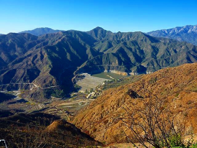 A View of Azusa Canyon and Fire Damage